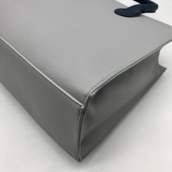 Like Dreams Navy Veda Two-Tone Buckle Medium Satchel Bag - Picture 8 of 11